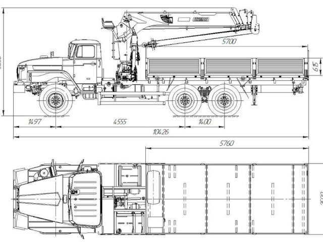 Фото №4: Бортовой Урал 4320-1912-60Е5 с КМУ Инман ИТ-150 (32)