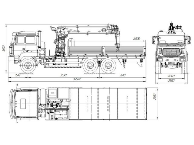 Фото №9: Бортовой Урал 4320-4972-80Е5 с КМУ АНТ 15-5ТЛ (36)