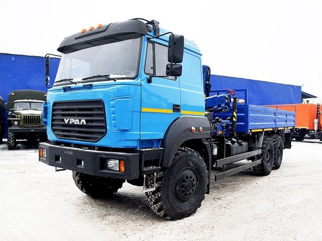Фото №6: Бортовой Урал 4320-4972-80Е5 с КМУ АНТ 7.5-2