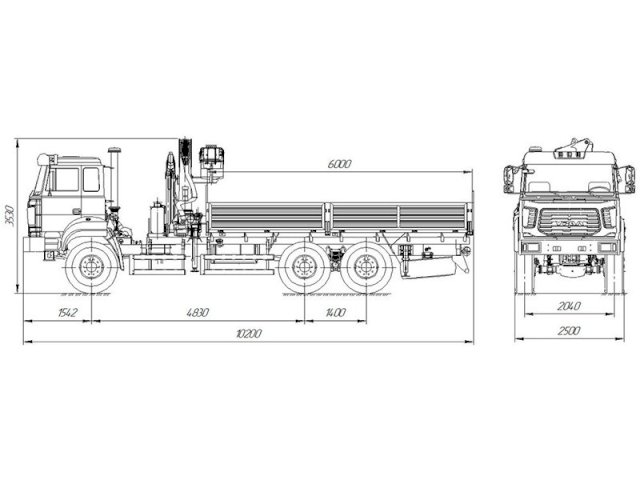 Фото №8: Бортовой Урал 4320-4951-80Е5 с КМУ АНТ 12-2 (14)