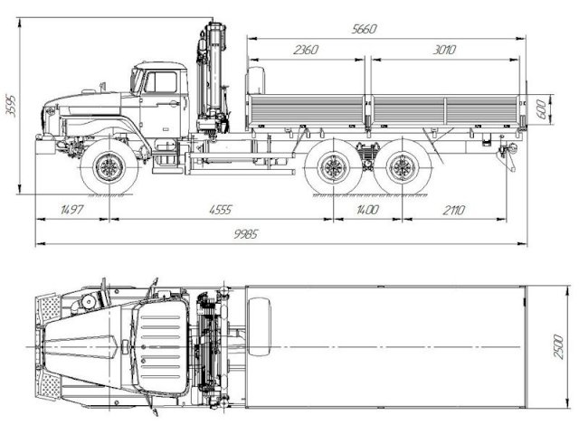 Фото №14: Бортовой Урал 4320-1934-72Е5 с КМУ АНТ 8.5-2