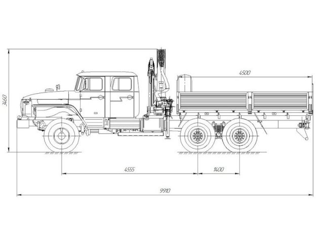 Фото №9: Бортовой Урал 4320-1912-60Е5 с КМУ АНТ 12-2 (30)