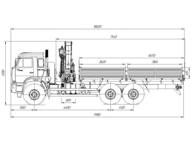 Фото №16: Бортовой КАМАЗ-43118-3999-48 с КМУ Palfinger РК 23500A (40)