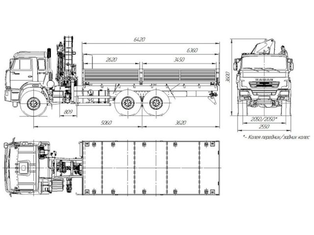 Фото №9: Бортовой КАМАЗ-43118-3999-48 с КМУ Palfinger PK 18500 (41)