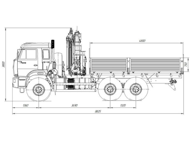 Фото №8: Бортовой КАМАЗ-43118-3027-50 с КМУ Инман ИМ-180