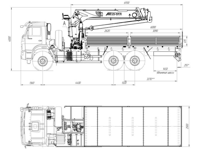 Фото №8: Бортовой КАМАЗ-43118 с КМУ АНТ АНТ 15-5ТЛ (36)