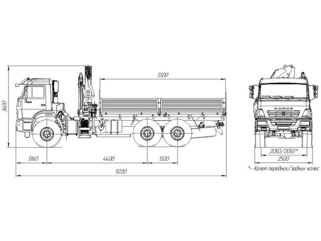 Фото №8: Бортовой КАМАЗ-43118-3027-50 с КМУ АНТ 12-2 (52)