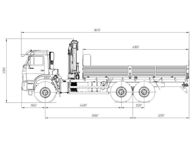 Фото №9: Бортовой КАМАЗ-43118-3027-50 с КМУ АНТ 8.5-2 (34)