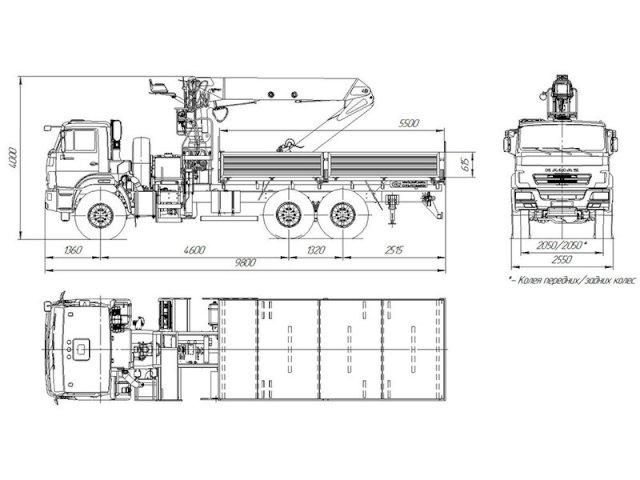 Фото №8: Бортовой КАМАЗ 43118-3011-50 с КМУ АНТ 27-1 (53)