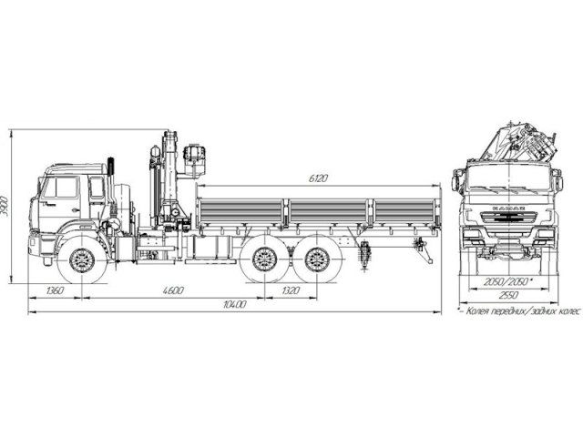 Фото №8: Бортовой КАМАЗ 43118-3011-50 с КМУ АНТ 22-3 (44, сп.м.)