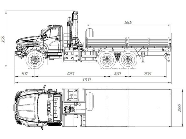 Фото №14: Бортовой Урал-NEXT 4320-6952-74Е5Г38 с КМУ АНТ 22-4