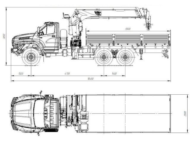 Фото №9: Бортовой Урал-NEXT 4320-6952-72Е5Г38 с КМУ DongYang SS1926
