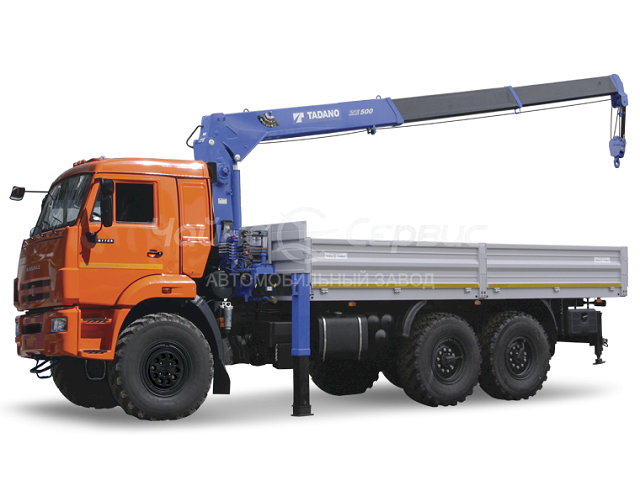 Фото №2: Бортовой КАМАЗ-43118 с КМУ TM-ZE554HS