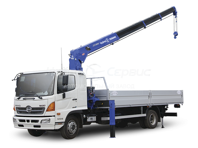 Фото №2: Бортовой HINO-500 M8 с КМУ Tadano TM-ZE554HS