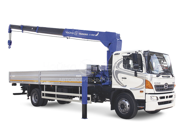 Фото №2: Бортовой HINO-500 M8 с КМУ Tadano TM-ZR824