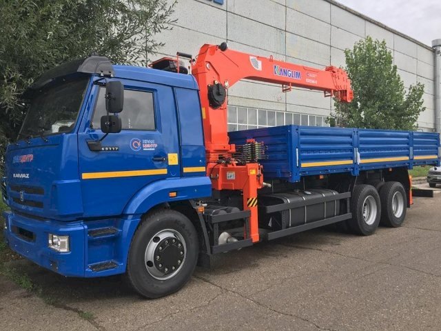 Фото №10: Бортовой КАМАЗ 65117-3010-48 с КМУ Kanglim KS1256G-II