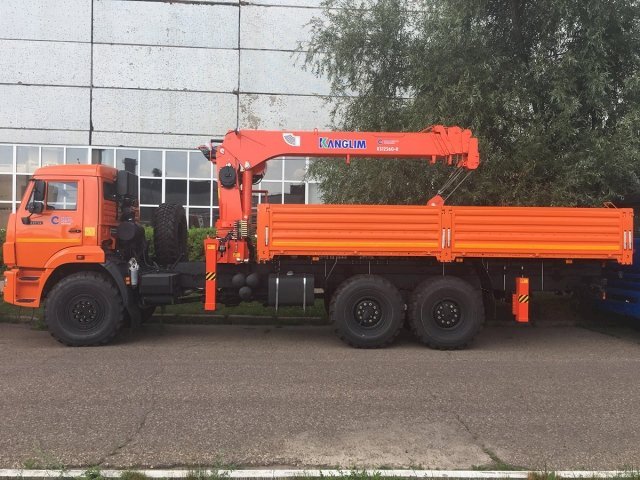 Фото №3: Бортовой КАМАЗ 43118-3027-50 с КМУ Kanglim KS1256G-II