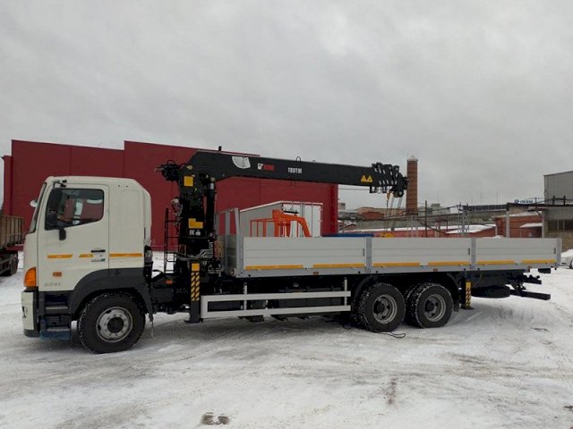 Фото №4: Бортовой HINO 700 с КМУ Hiab 190 TM6