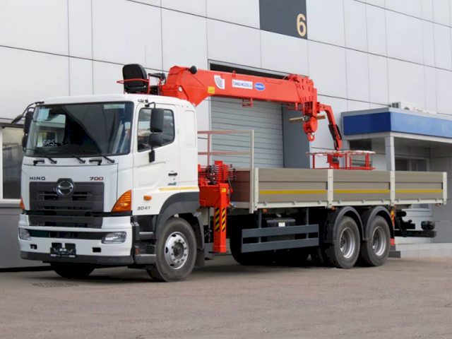 Фото №10: Бортовой HINO 700 c КМУ Kanglim 1256