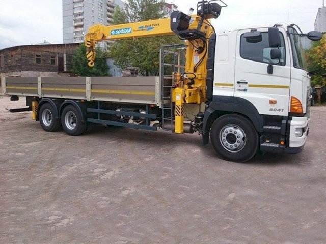 Фото №5: Бортовой HINO 700 с КМУ Soosan 746L
