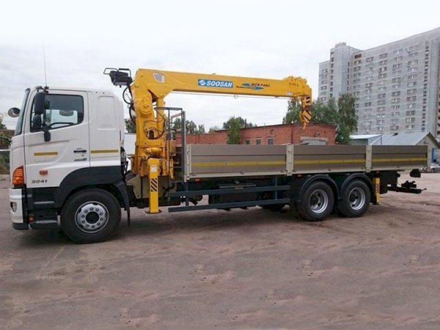 Фото №3: Бортовой HINO 700 с КМУ Soosan 746L