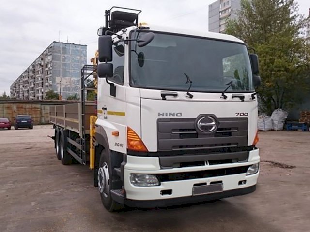 Фото №2: Бортовой HINO 700 с КМУ Soosan 746L