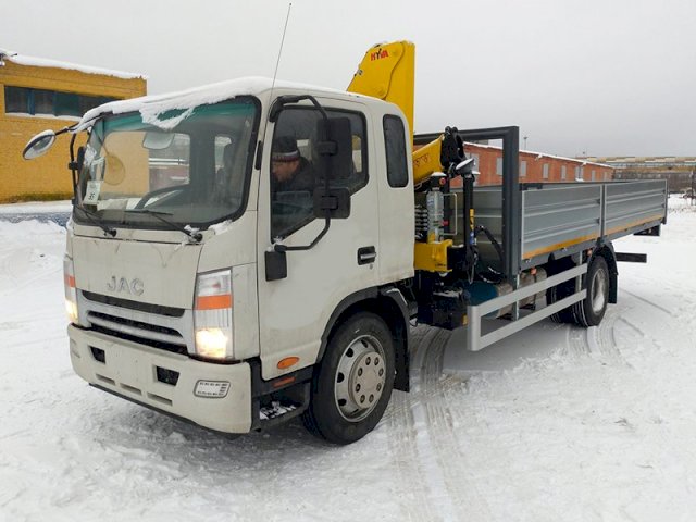 Фото №6: Бортовой JAC N-120 с КМУ HYVA 80