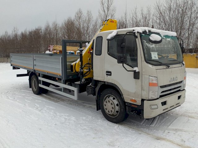 Фото №5: Бортовой JAC N-120 с КМУ HYVA 80