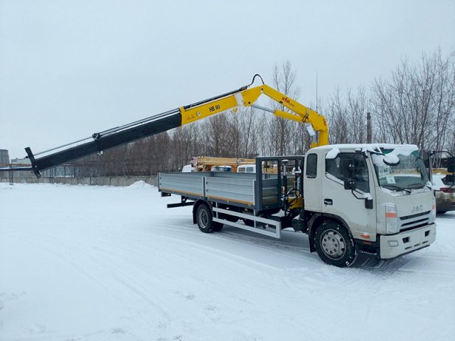 Фото №4: Бортовой JAC N-120 с КМУ HYVA 80