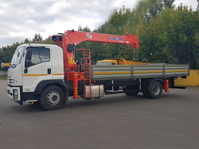 Фото №15: Бортовой Isuzu FVR 34 c КМУ Kanglim 1256