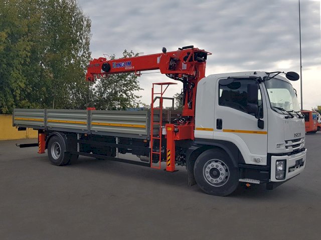 Фото №12: Бортовой Isuzu FVR 34 c КМУ Kanglim 1256