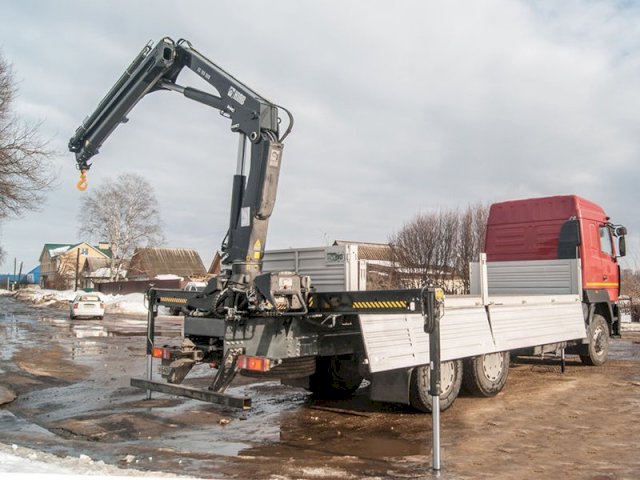 Фото №3: Бортовой МАЗ 6312 с КМУ HIAB 166