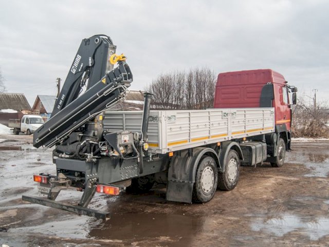 Фото №2: Бортовой МАЗ 6312 с КМУ HIAB 166