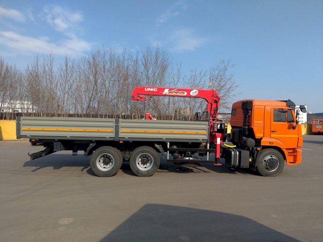 Фото №4: Бортовой КАМАЗ 65115 c КМУ UNIC 373
