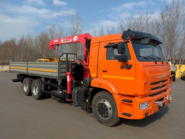 Фото №3: Бортовой КАМАЗ 65115 c КМУ UNIC 373