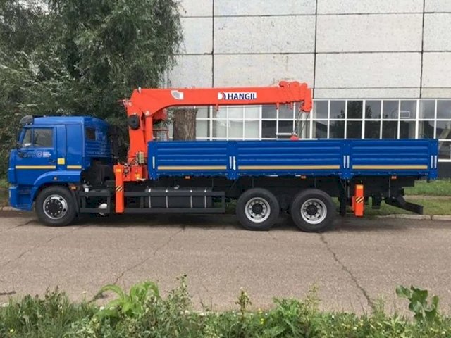 Фото №3: Бортовой КАМАЗ-65117 с КМУ Hangil 976