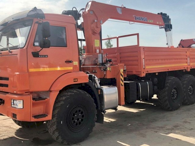 Фото №5: Бортовой КАМАЗ-43118 с КМУ Hangil HGC 756