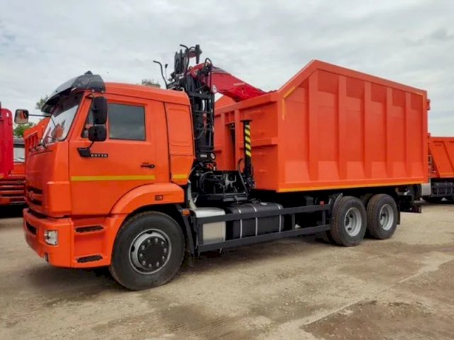 Фото №2: Металловоз КАМАЗ 65115-3094-48 с КМУ Palfinger VM10L74М