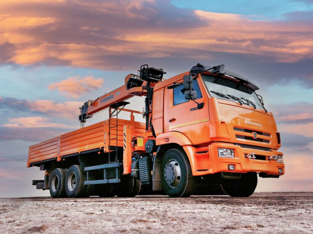 Фото №2: Бортовой КАМАЗ-65115 с КМУ Hangil HGC 976