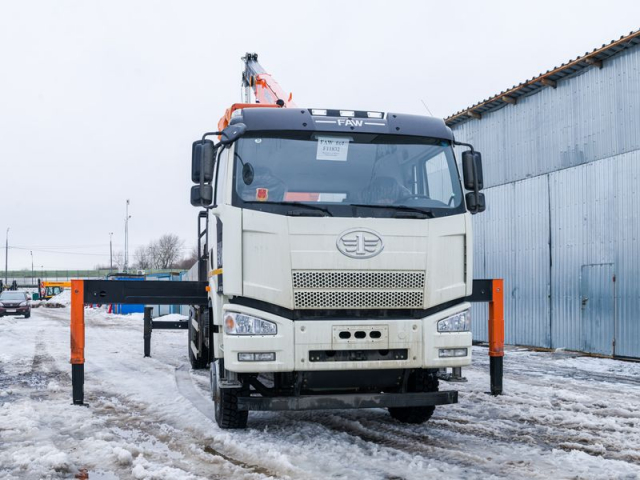 Фото №4: Бортовой FAW CA3250 с КМУ HANGIL HGC 756