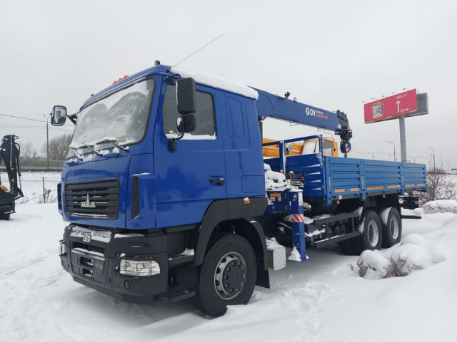 Фото №3: Бортовой МАЗ 6312С9 с КМУ DongYang SS1956