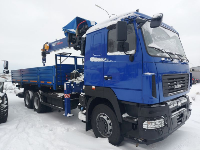 Фото №6: Бортовой МАЗ 6312С9 с КМУ DongYang SS1956