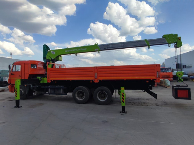 Фото №3: Бортовой КАМАЗ 65115 с КМУ Greenlift GL-1806