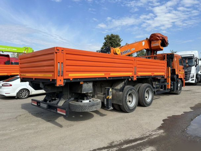 Фото №6: Бортовой КАМАЗ-65115 с КМУ Hangil HGC 987