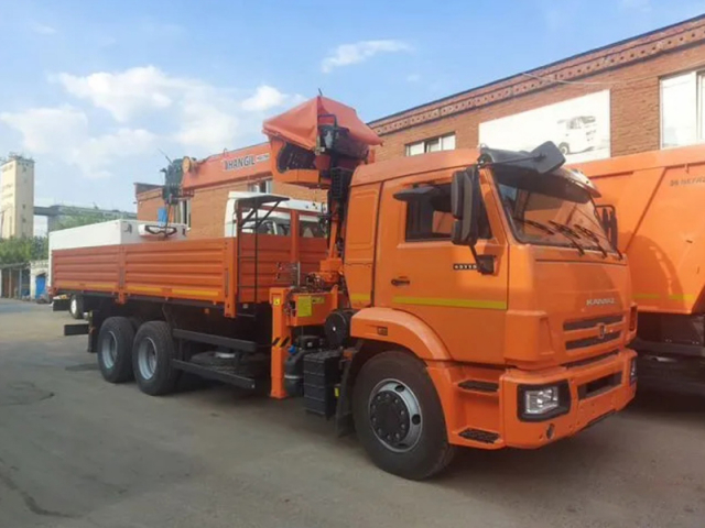 Фото №10: Бортовой КАМАЗ-65115 с КМУ Hangil HGC 756