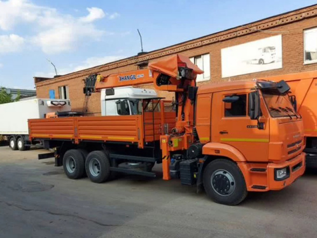 Фото №4: Бортовой КАМАЗ-65115 с КМУ Hangil HGC 756