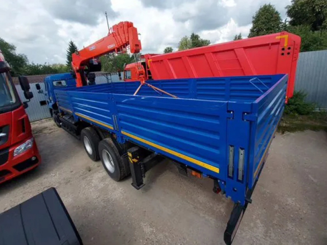 Фото №2: Бортовой КАМАЗ 65117-3010-48 с КМУ Kanglim KS1256G-II