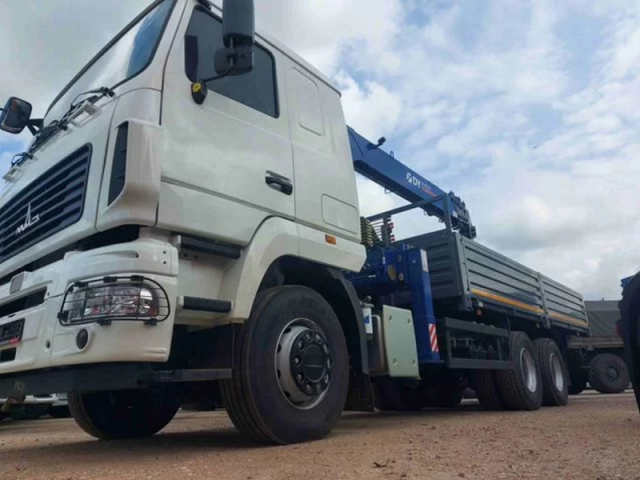 Фото №4: Бортовой МАЗ 631228-8575-012 с КМУ Dong Yang SS 1956