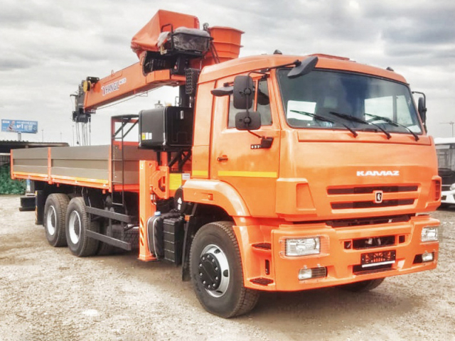 Фото №2: Бортовой КАМАЗ-6520 с КМУ Hangil HGC 1235