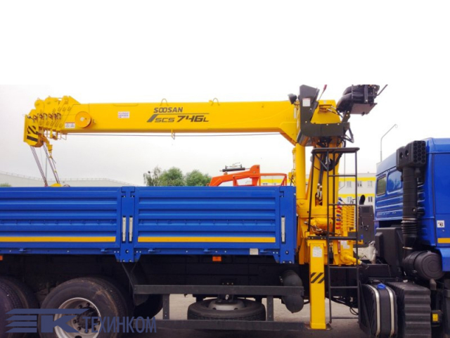 Фото №3: Бортовой КАМАЗ 65117-3010-48 с КМУ Soosan SCS 736 L2 TOP